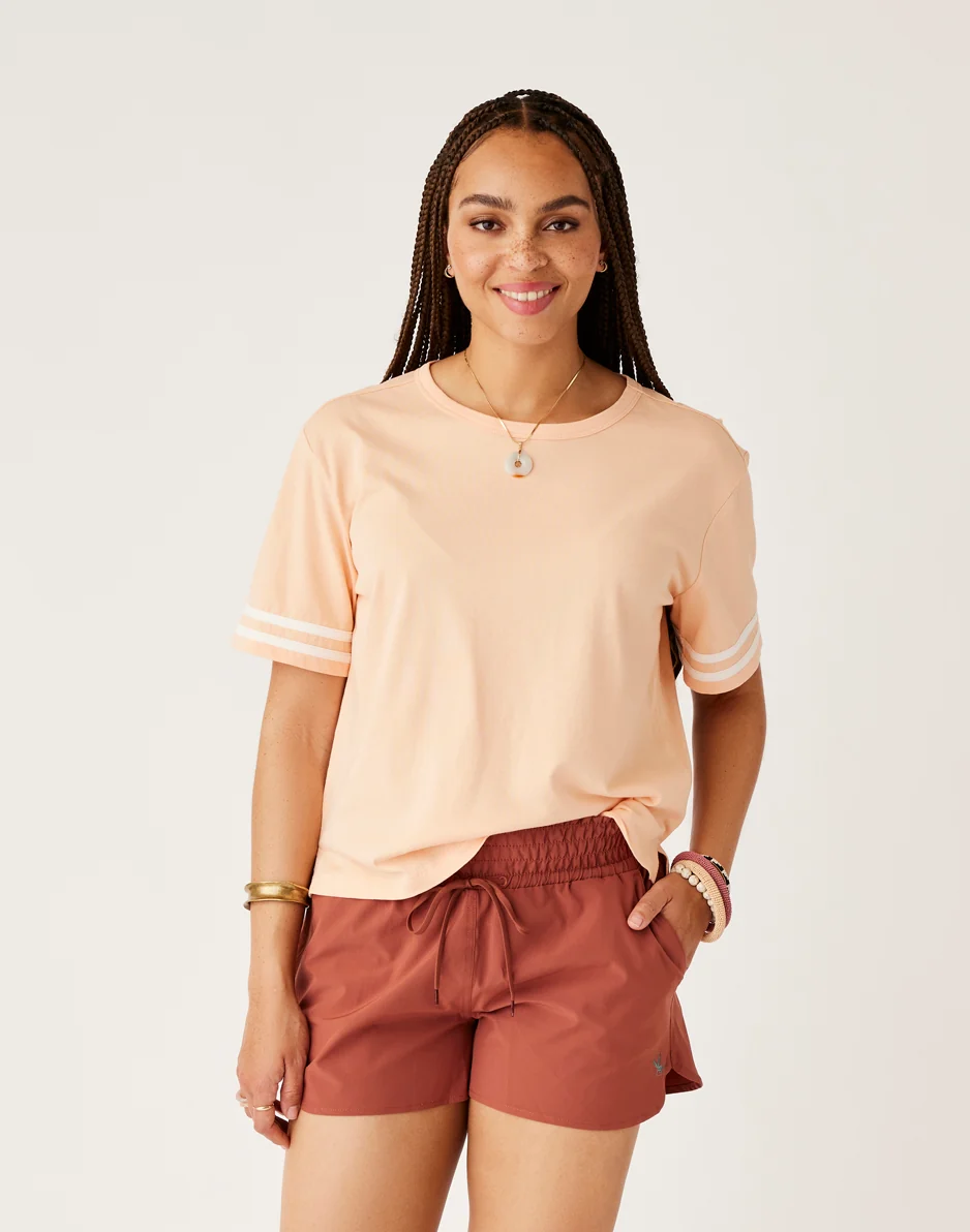 Ainslee Boxy Tee: Peach - FINAL SALE - Image 3