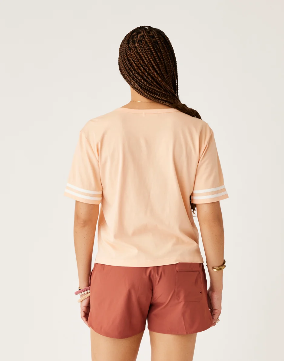 Ainslee Boxy Tee: Peach - FINAL SALE - Image 4