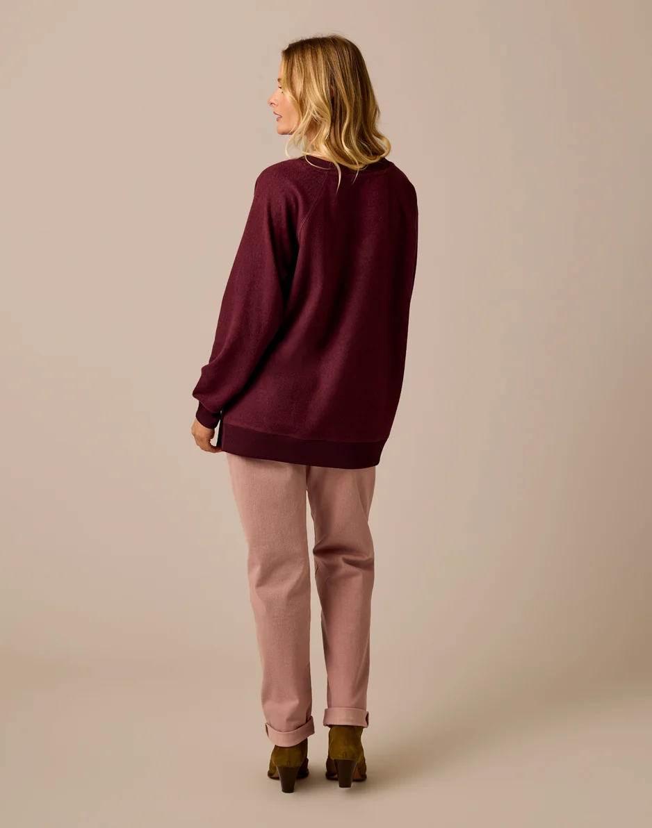 Alena Supersoft Top: Sangria Heather - Image 2