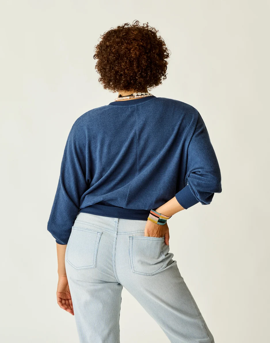 Anneke Supersoft Dolman: Navy Heather - Image 4