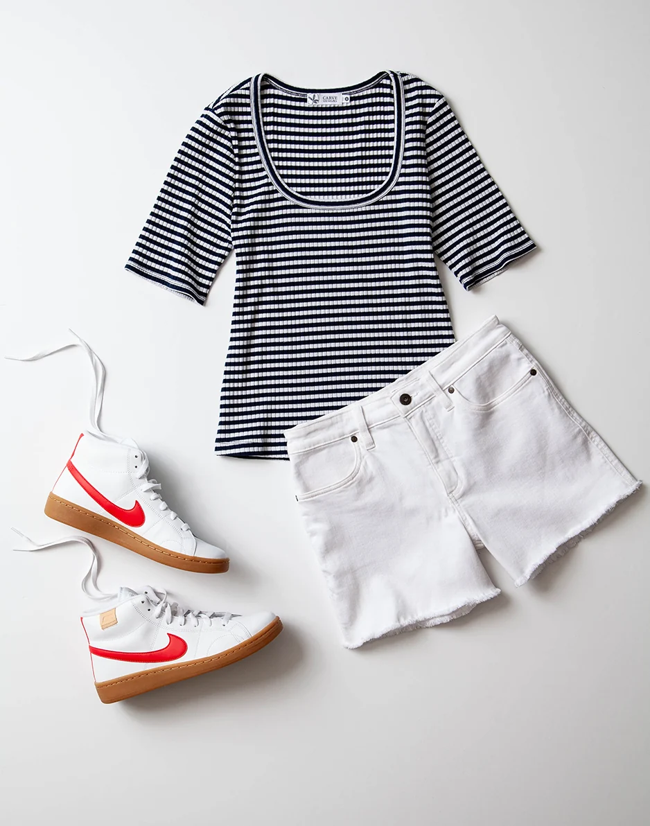 Asher Rib Top: Navy Stripe - FINAL SALE - Image 6