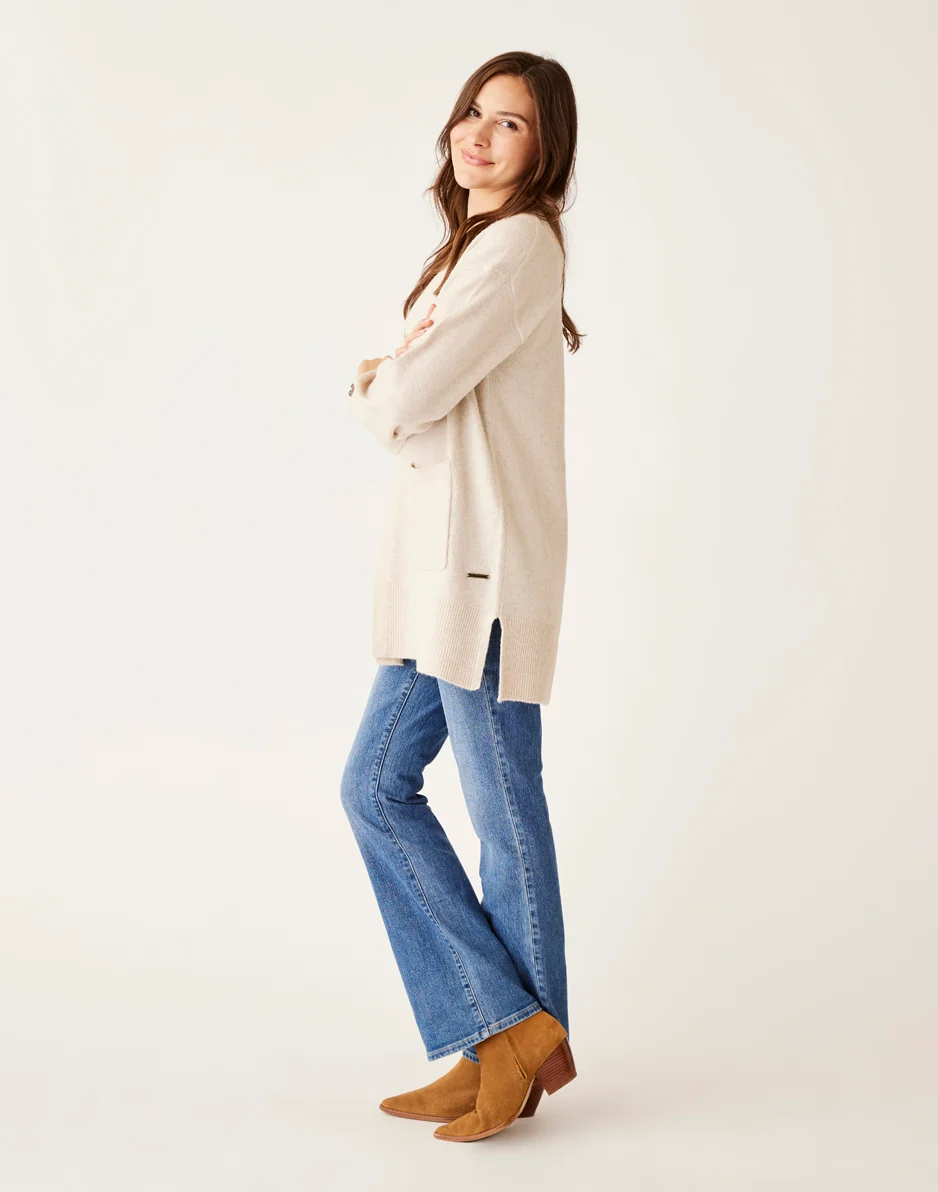 Aster Fuzzy Topper: Oatmeal Heather - FINAL SALE - Image 5