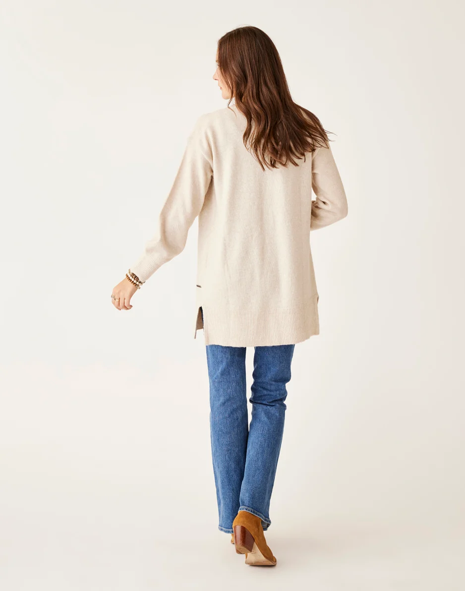 Aster Fuzzy Topper: Oatmeal Heather - FINAL SALE - Image 6