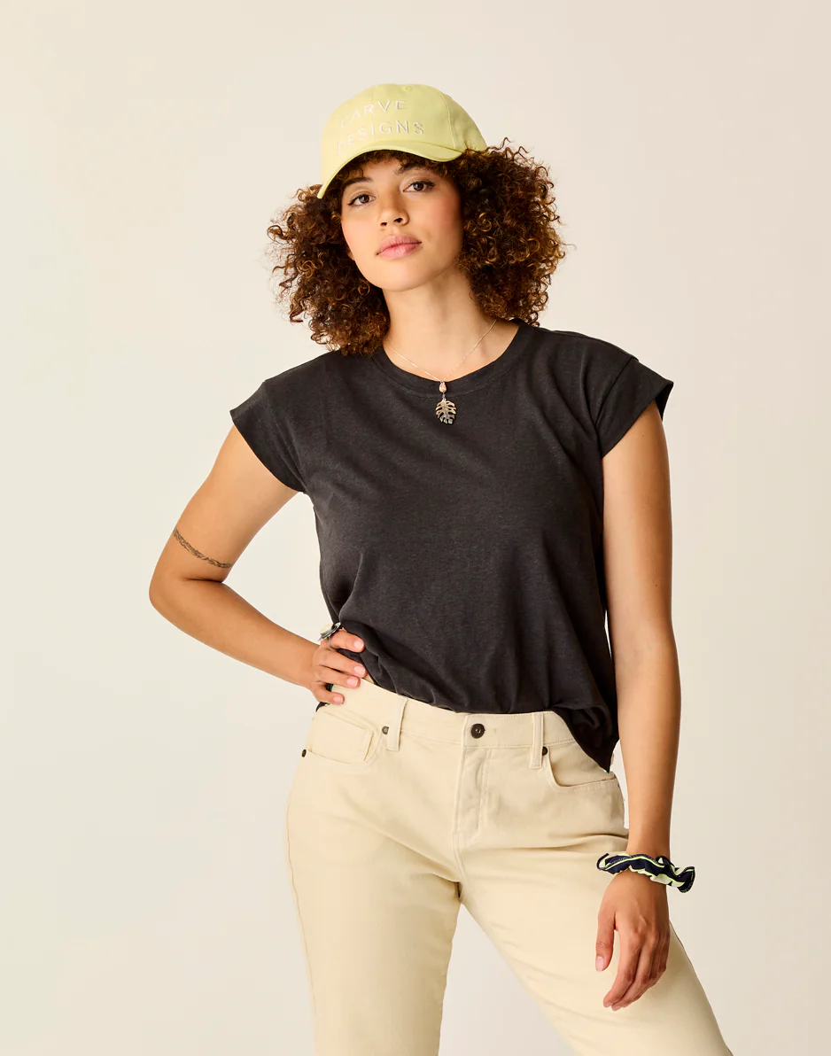 Astrid Hemp Tee: Black