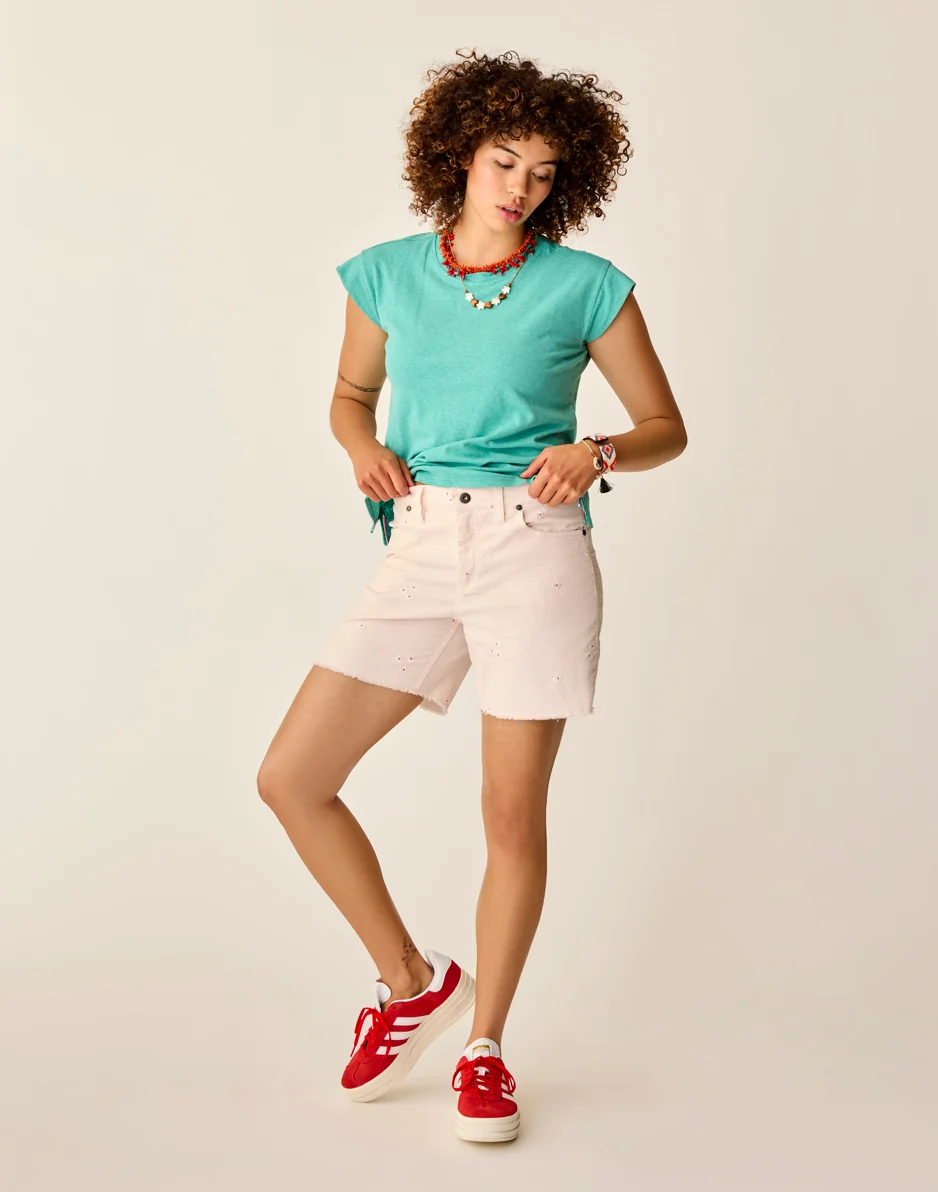 Astrid Hemp Tee: Light Jade - FINAL SALE - Image 4
