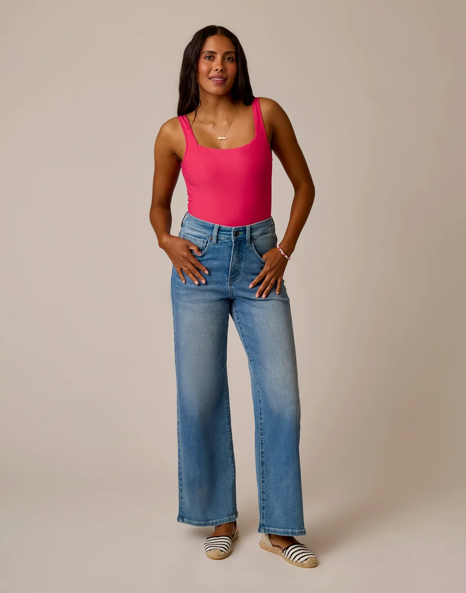 Audrey Wide Leg: Blue Tide - Image 5