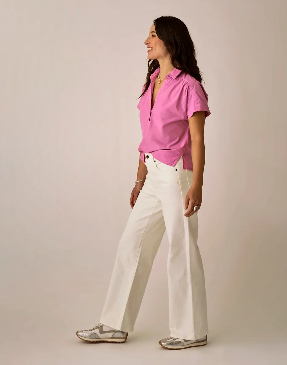 Audrey Wide Leg: White - Image 3