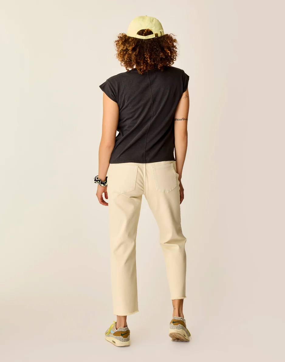 Austin Crop Jean: Ecru - Image 3
