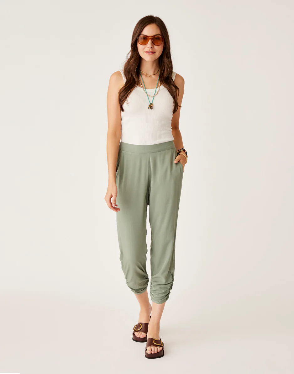 Avery Beach Pant: Light Cilantro - FINAL SALE