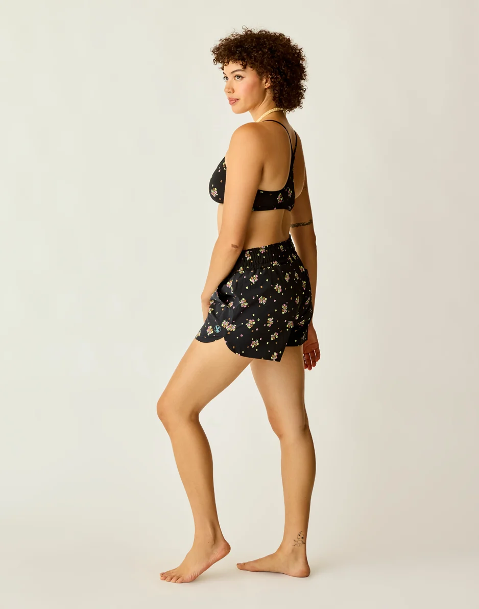 Bali Short: Black Floret - FINAL SALE - Image 3