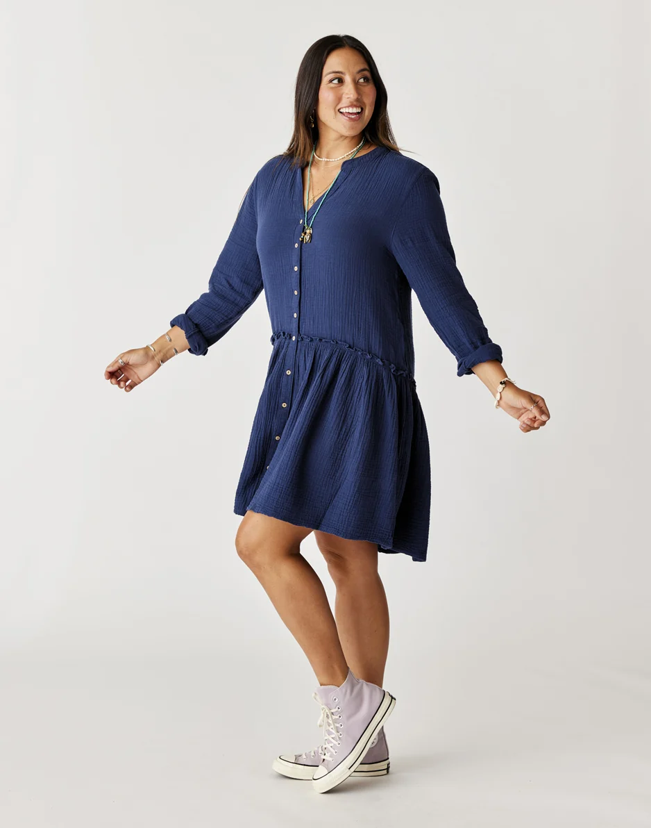 Blair Dress: Navy - Image 4