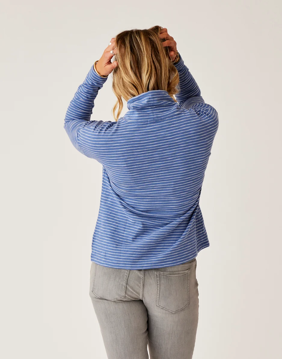 Bodie Funnel Neck: Coastal Stripe - Image 5