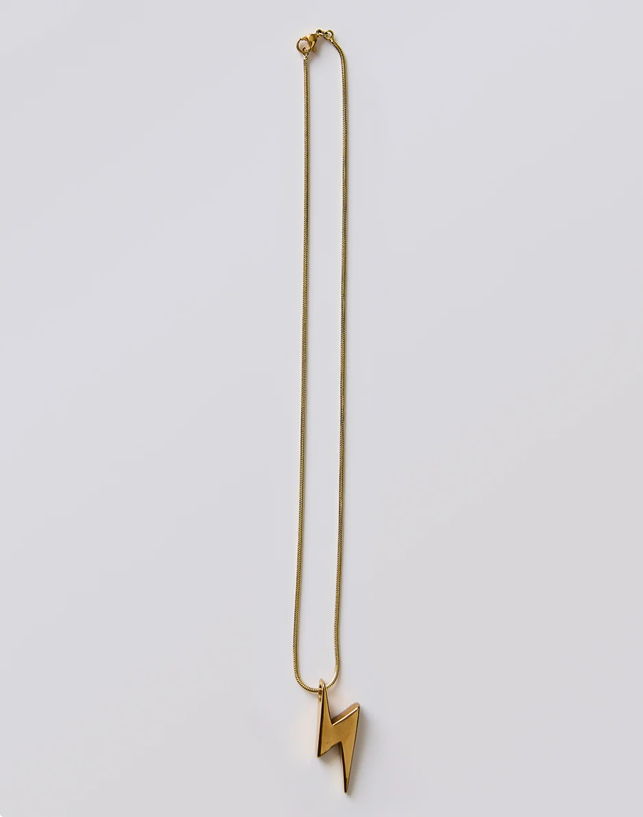 Bolt Necklace: Gold - Image 2