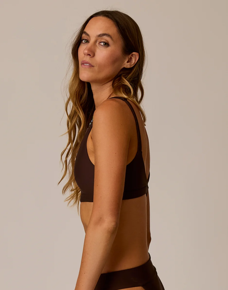 Breakers Compression Top: Coffee - Image 3