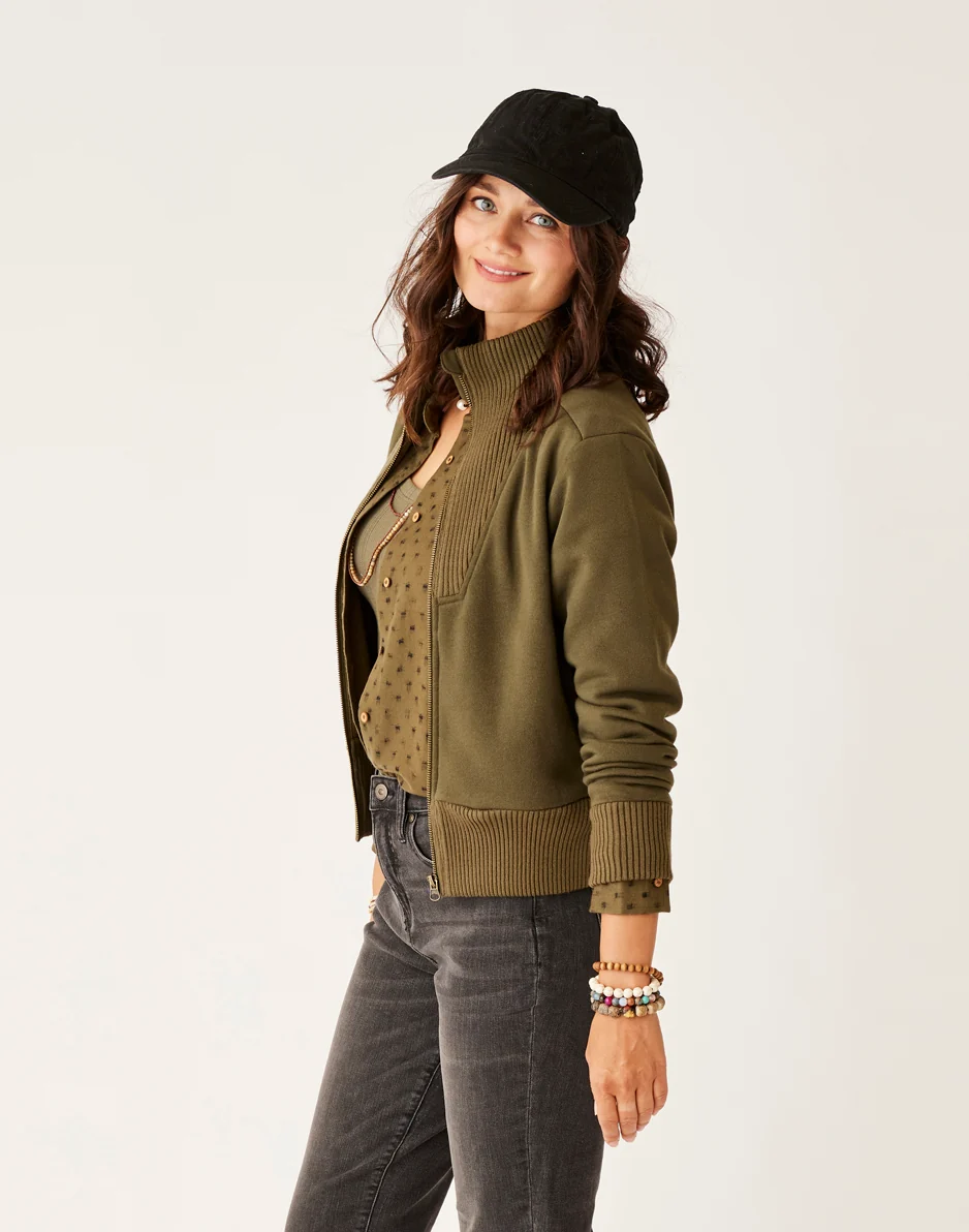 Briar Fleece Jacket: Fir - FINAL SALE - Image 3