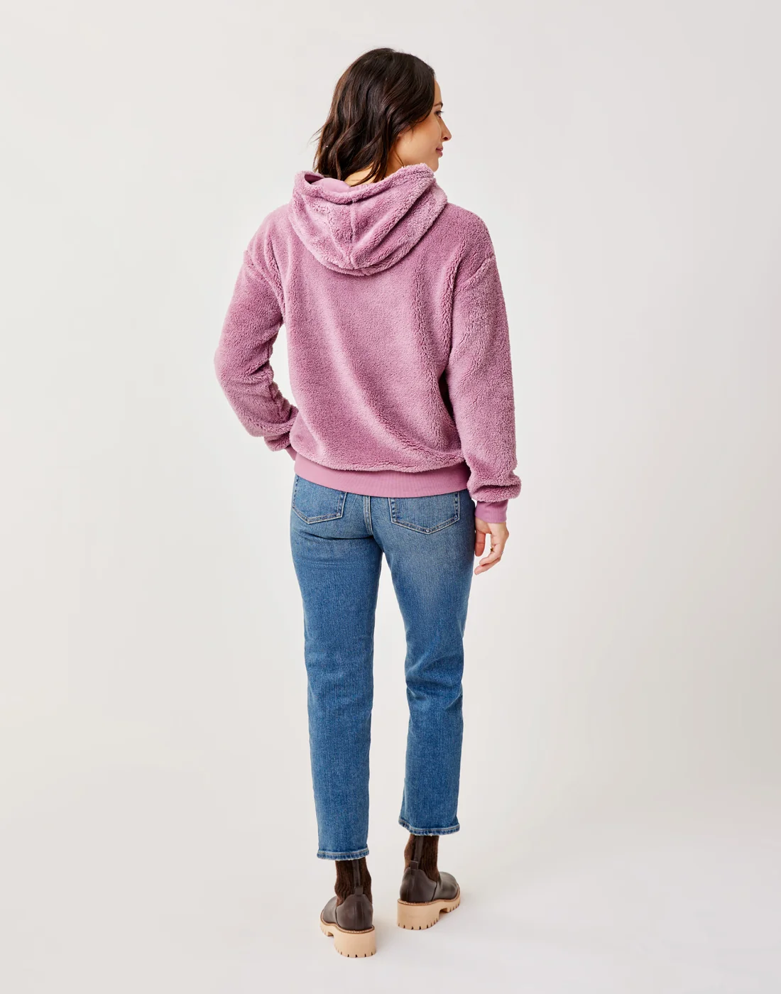 Brie Sherpa Hoodie: Orchid - Image 4