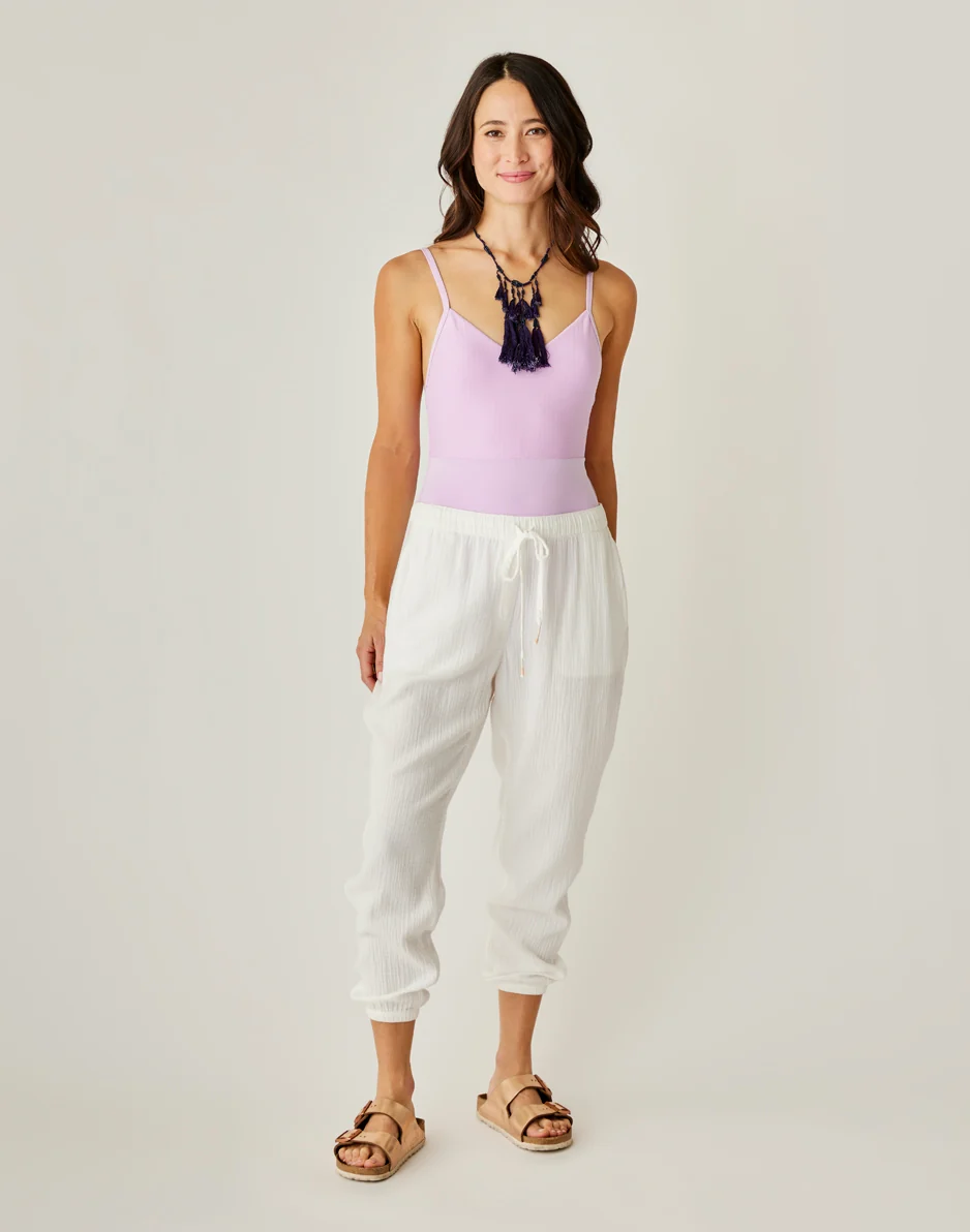 Calista Gauze Pant: Cloud - FINAL SALE - Image 3