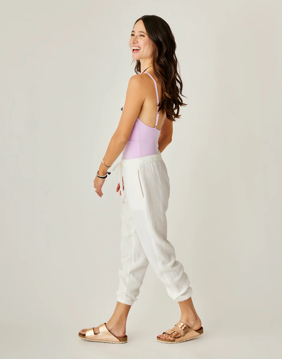 Calista Gauze Pant: Cloud - FINAL SALE - Image 4
