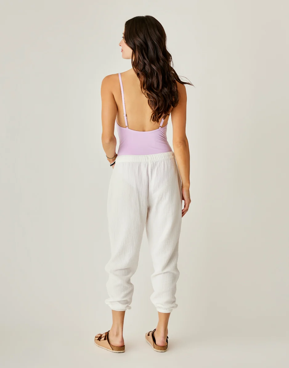 Calista Gauze Pant: Cloud - FINAL SALE - Image 5
