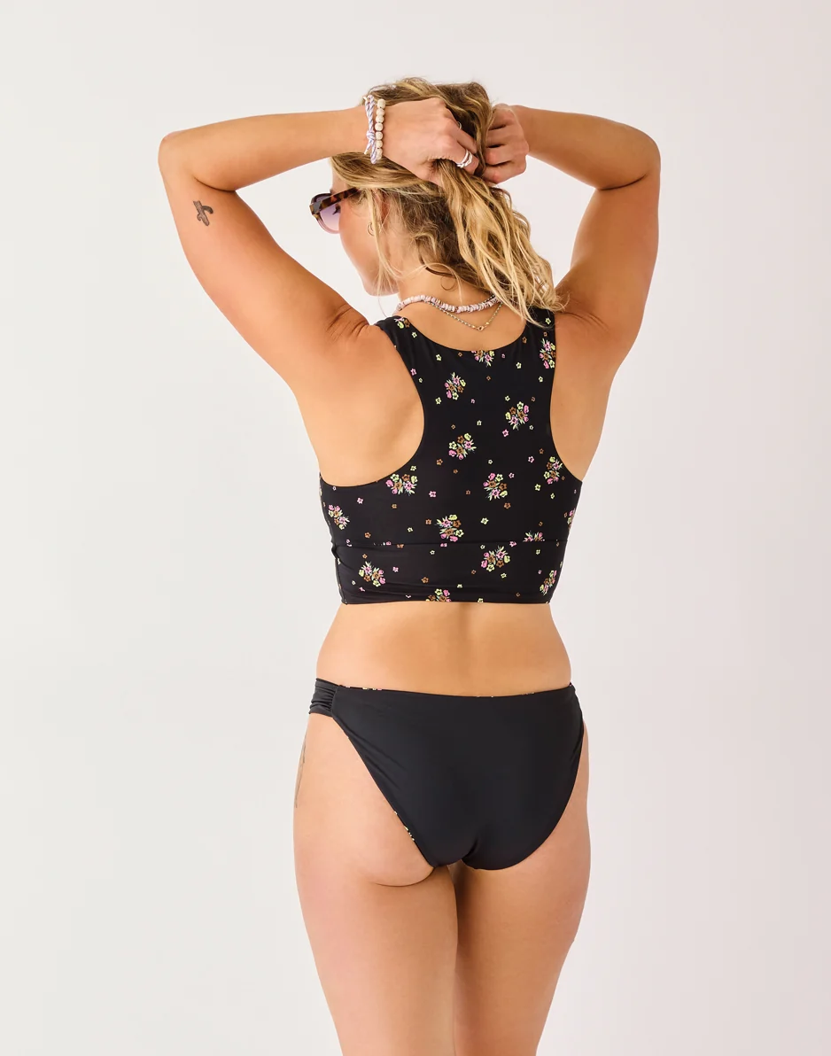 Cardiff Reversible Bottom: Black Floret/Black - FINAL SALE - Image 5