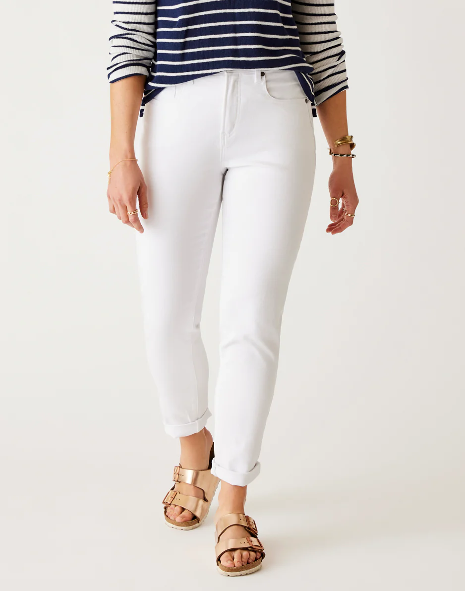 Carson Hi Rise Jean: White - Image 2