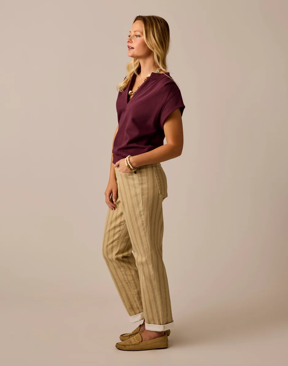 Carson Jean: Rose Taupe Stripe - Image 4