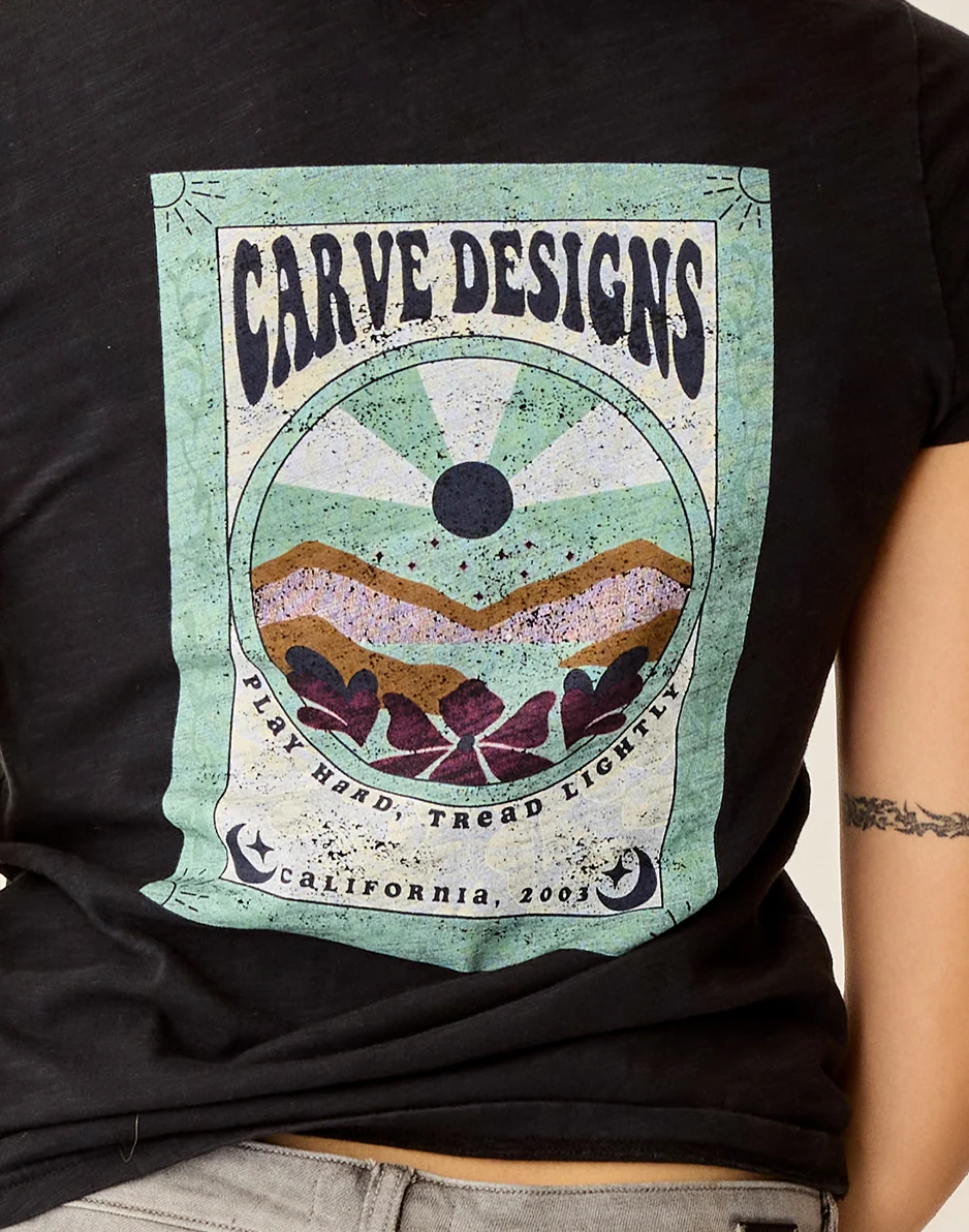 Cassidy Graphic Tee: Black Poster - Image 4