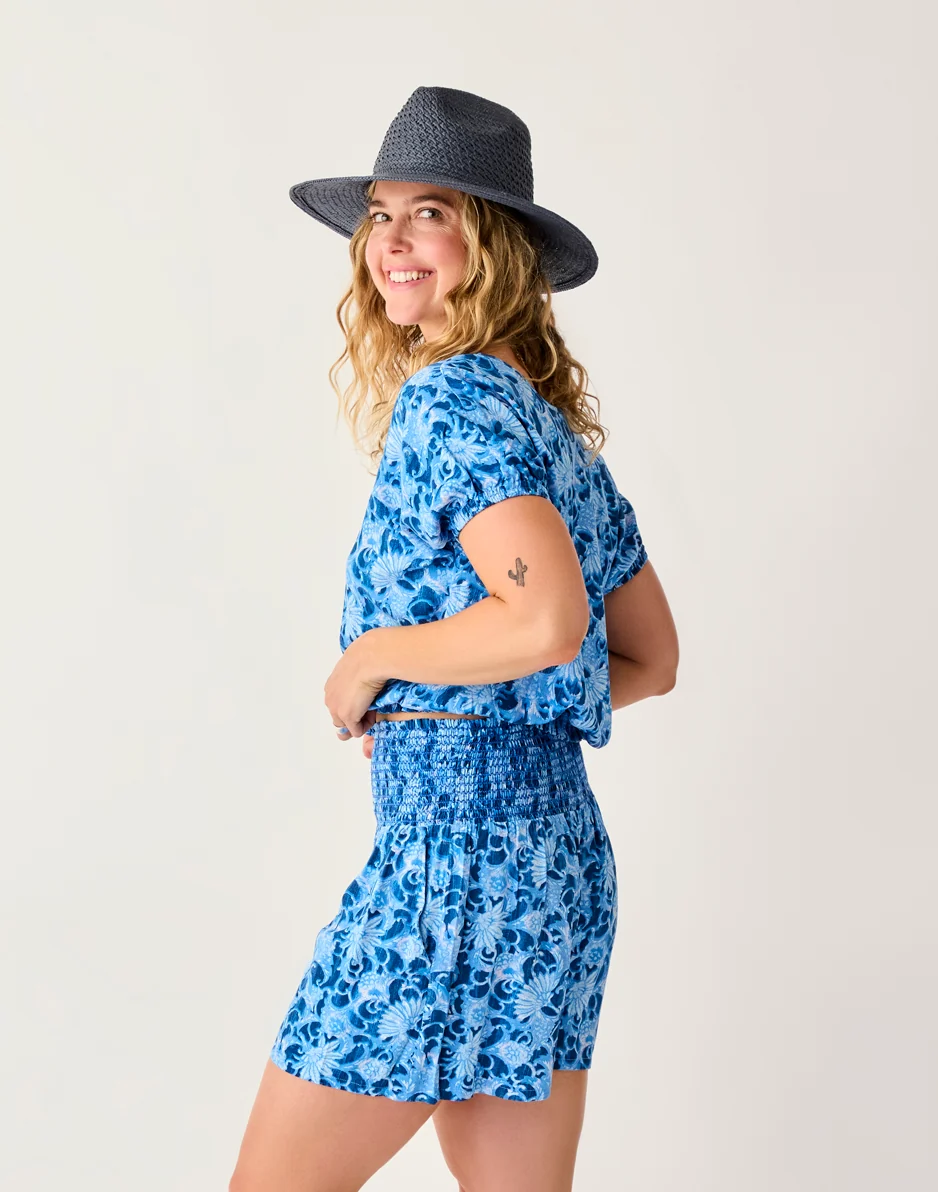 Celeste Top: Navy Floral - FINAL SALE - Image 2