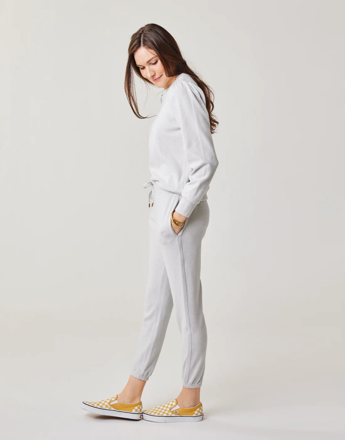 Chelsea Jogger: Light Grey Heather - FINAL SALE - Image 2