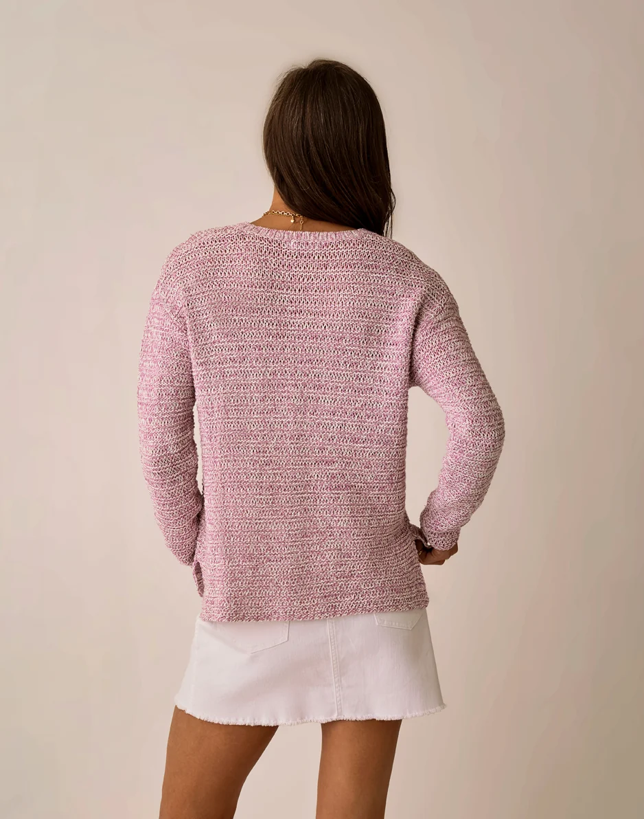 Clarissa Marled Sweater: Light Violet - Image 7