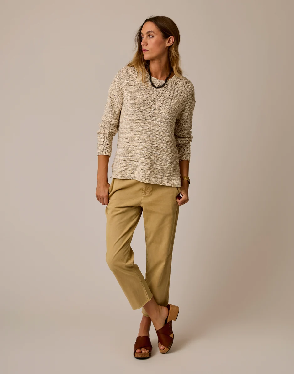 Clarissa Marled Sweater: Sand - Image 2
