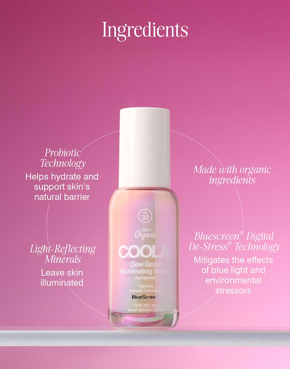 COOLA Dew Good Illuminating Serum SPF 30: White - Image 3