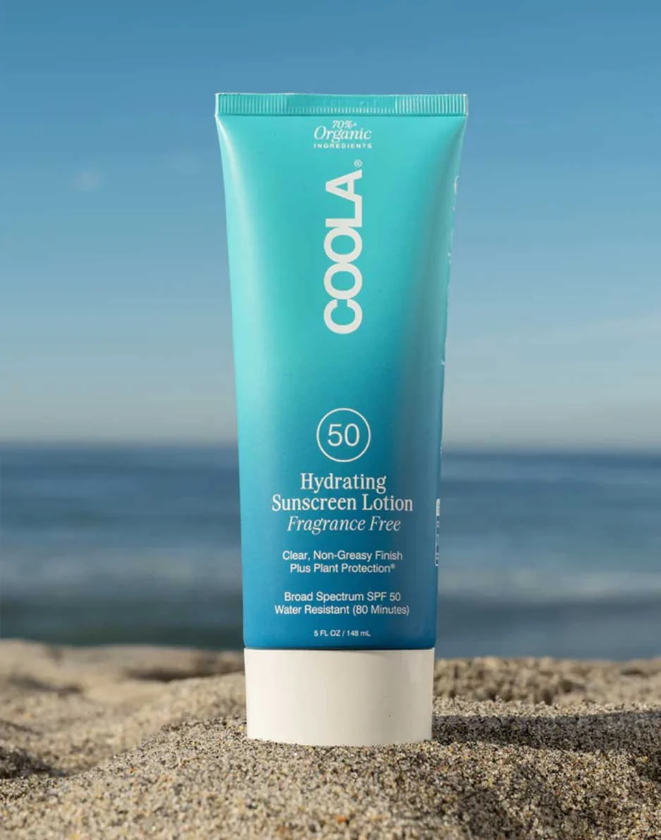 COOLA Hydrating Sunscreen Lotion Fragrance Free SPF 50: White - Image 4
