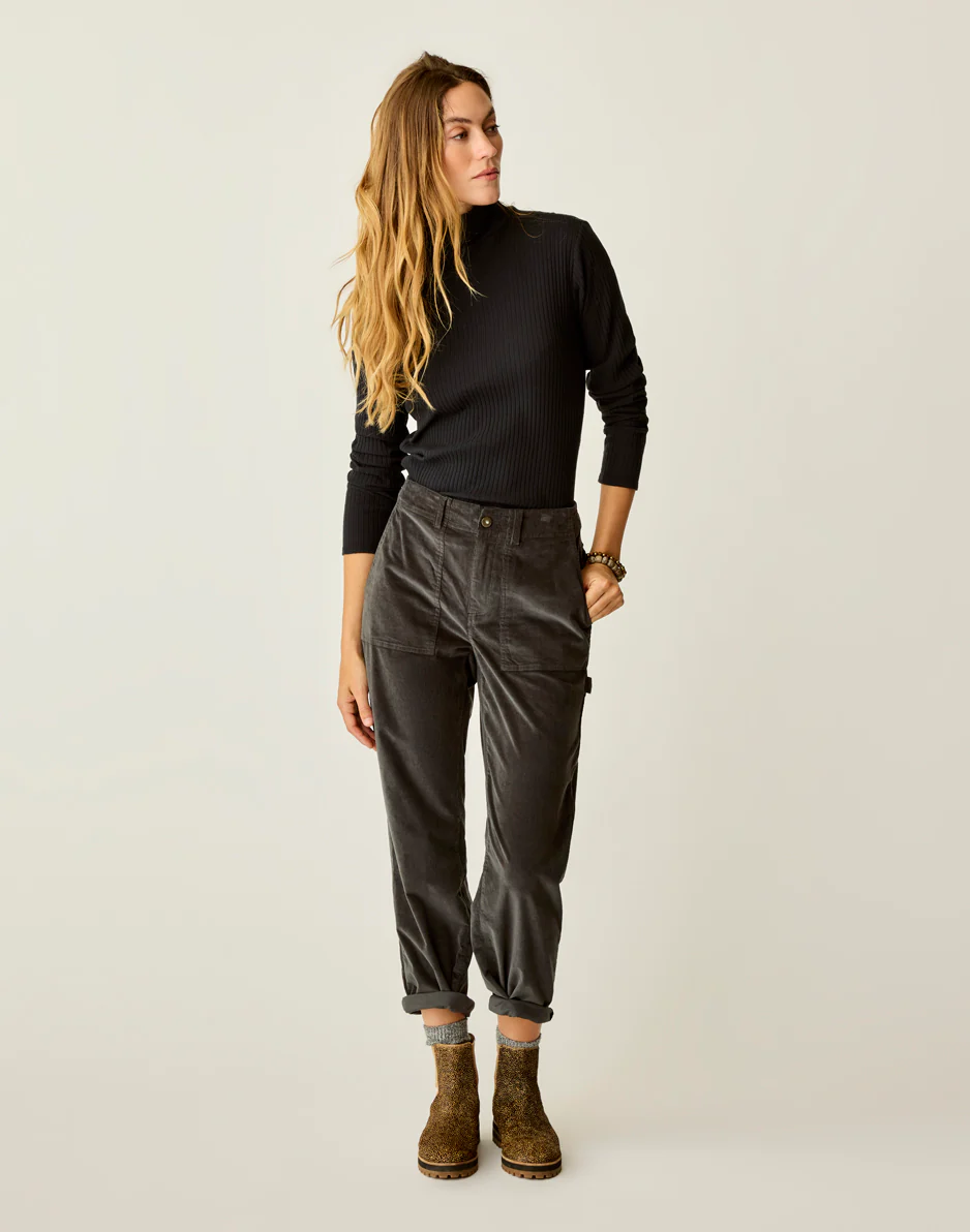Corey Butter Pant: Washed Black