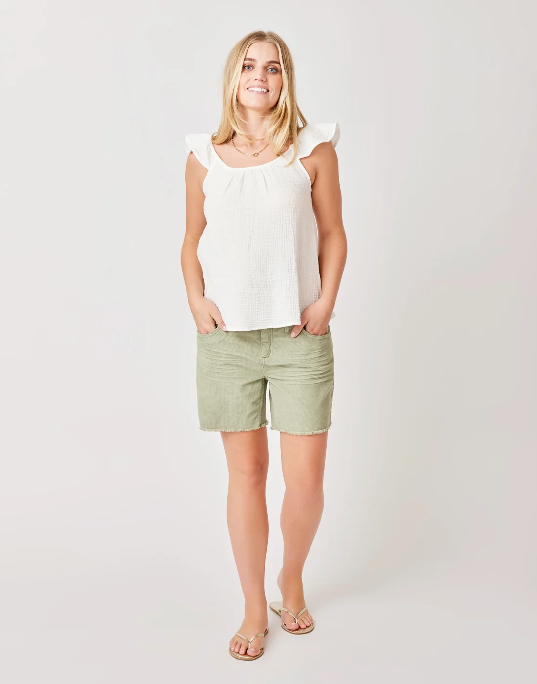 Corrine Top: Cloud - FINAL SALE - Image 5