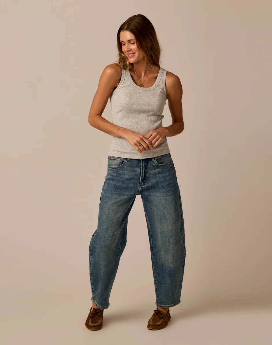 Dana Barrel Pant: Blue Ridge - Image 6