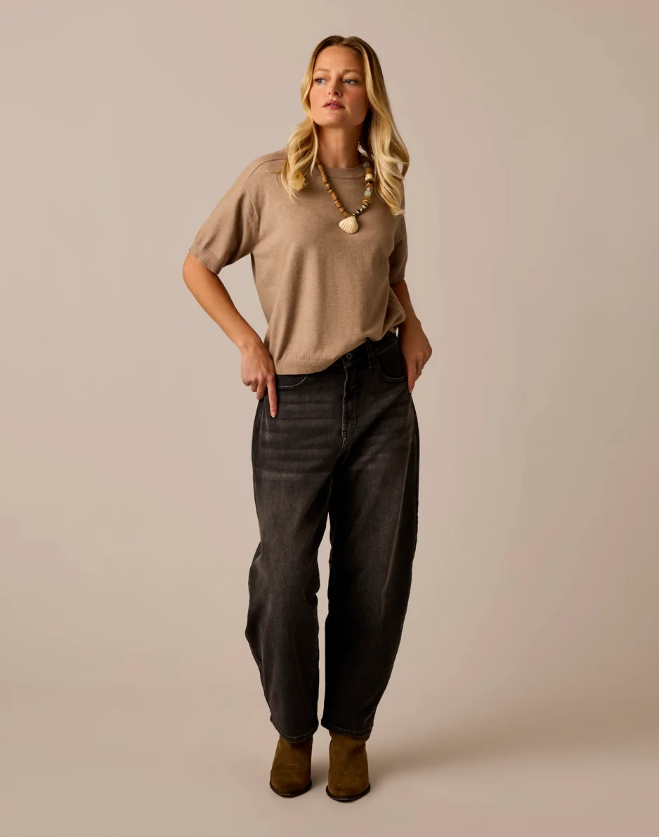 Dana Barrel Pant: Washed Black - Image 6