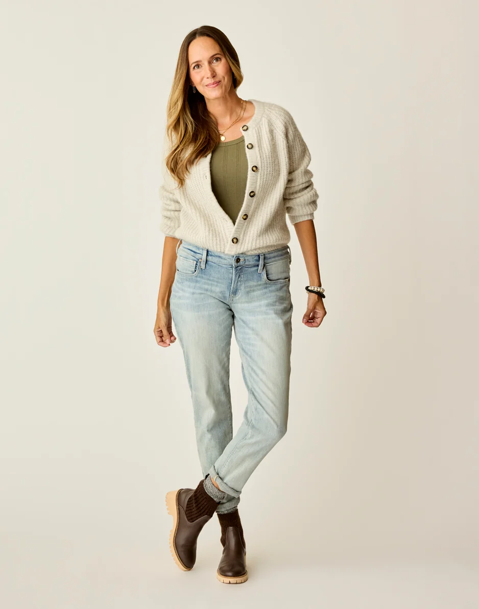 Daphne Wool Cardigan: Morning Mist - Image 5