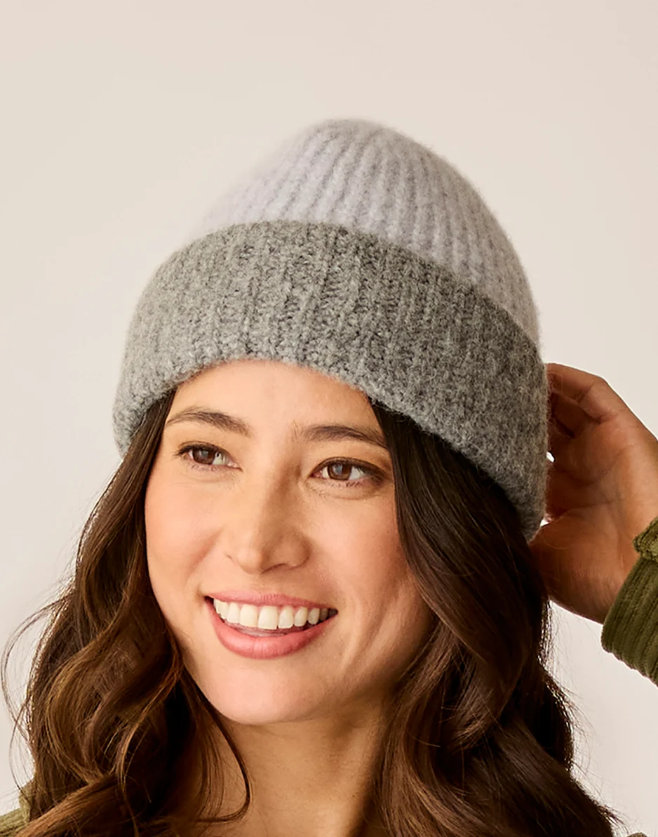 Darcy Wool Beanie: Grey - Image 2