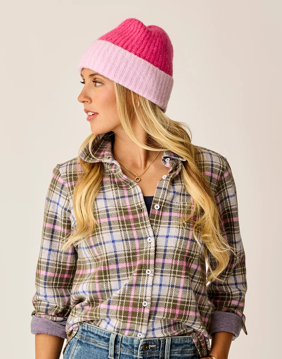 Darcy Wool Beanie: Hot Pink - Image 2