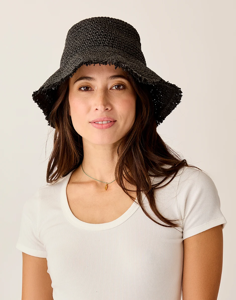 Dawn Packable Hat: Black - Image 2