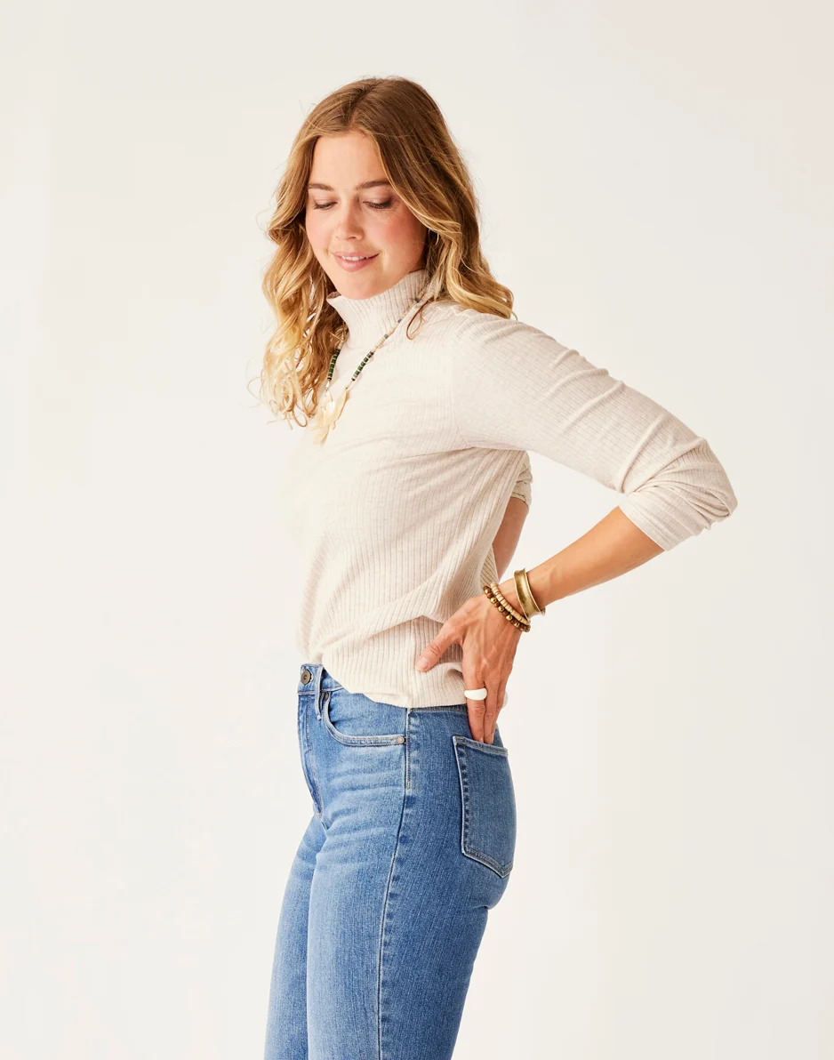 Denise Turtleneck: Birch Heather - Image 3