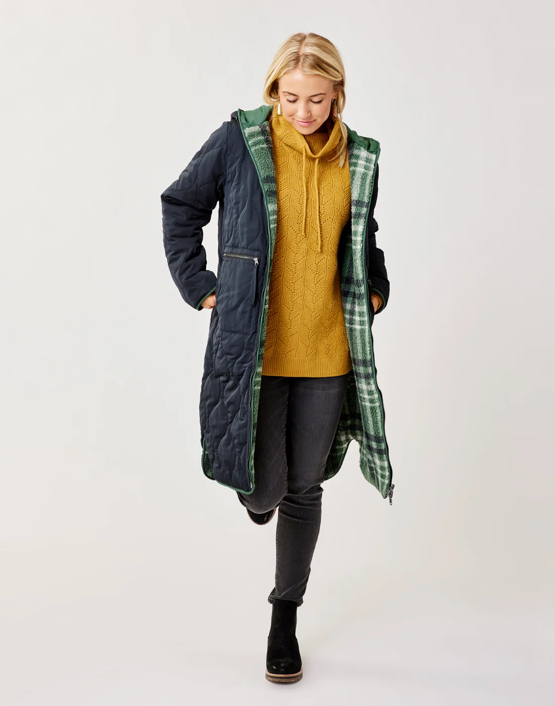 Donner Reversible Jacket: Cilantro/Black - Image 5