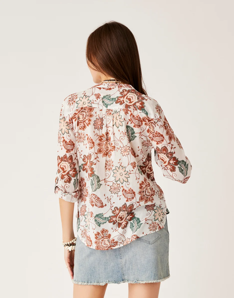 Dylan Gauze Shirt: Cloud Taj - FINAL SALE - Image 3