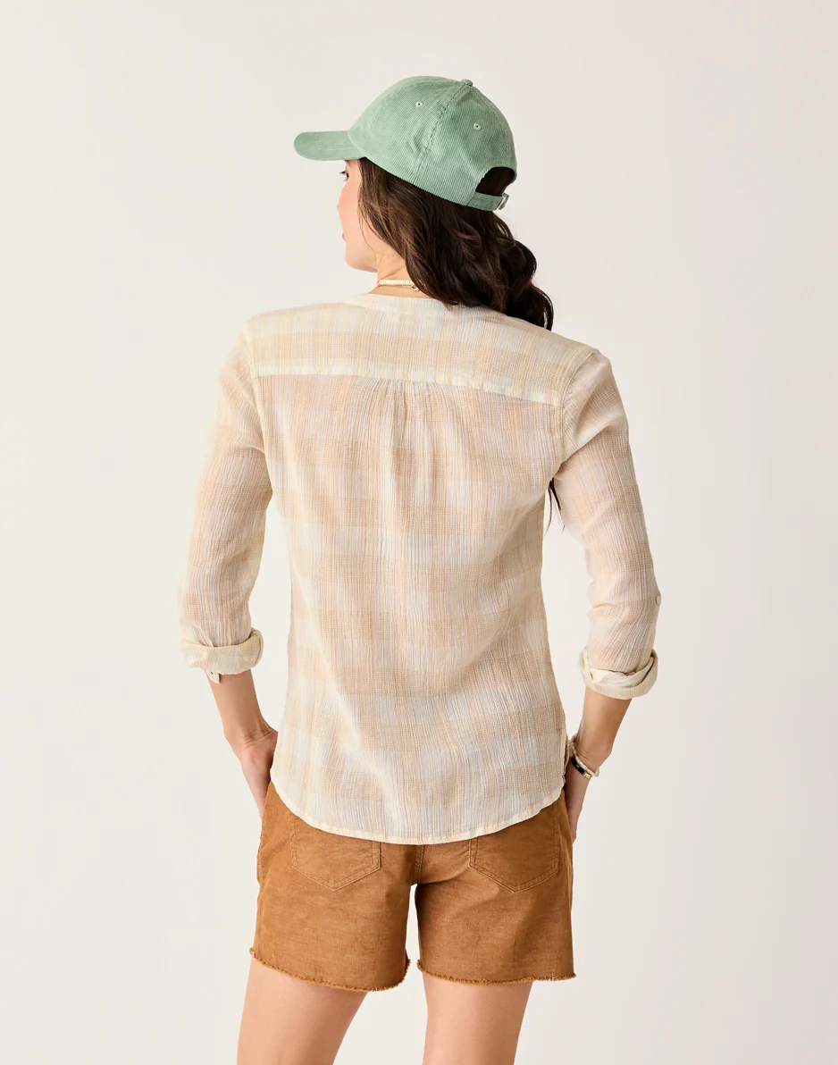 Dylan Gauze Shirt: Multiplaid - FINAL SALE - Image 3
