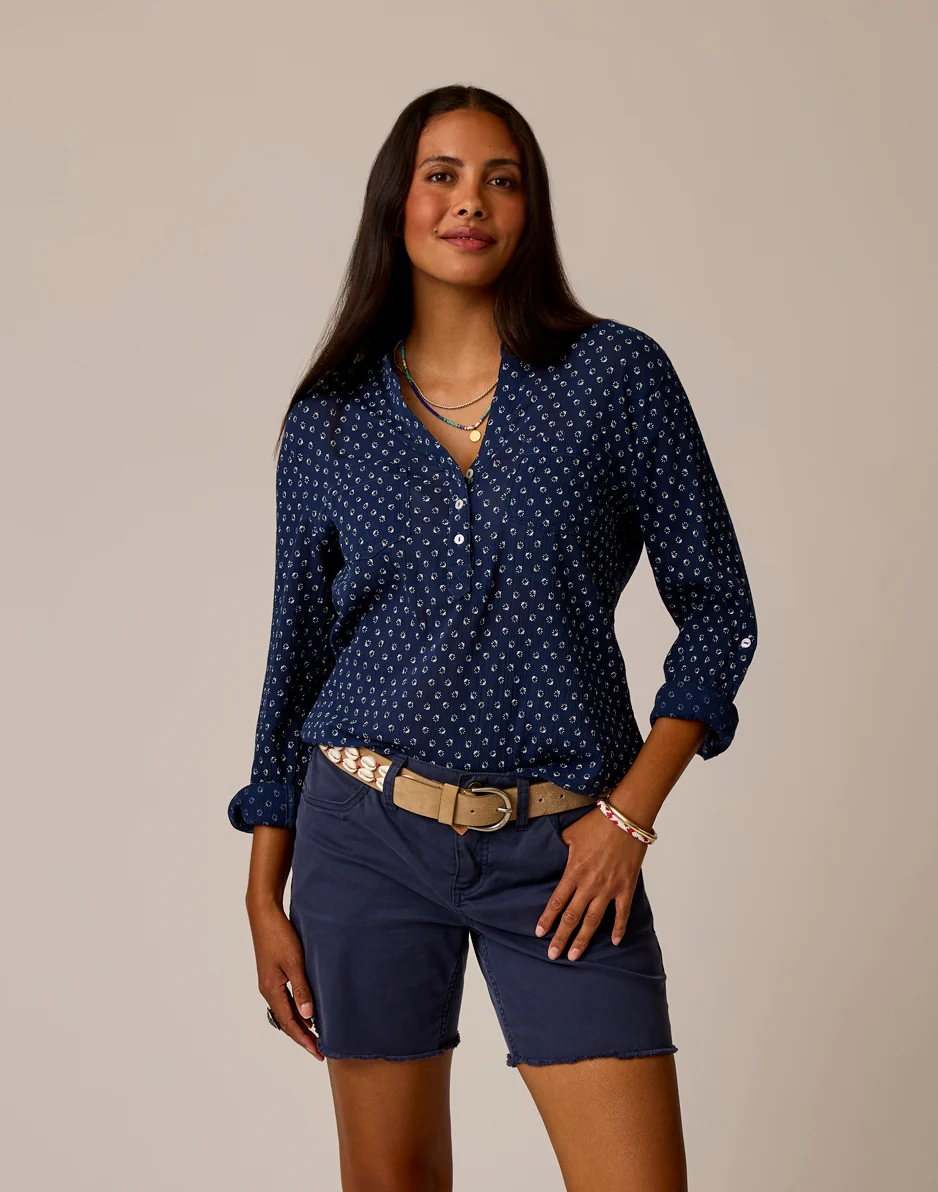 Dylan Gauze Shirt: Petite Bloom - Image 3