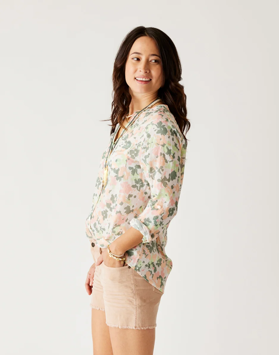 Dylan Gauze Tunic: Cloud Wildflower - FINAL SALE - Image 2