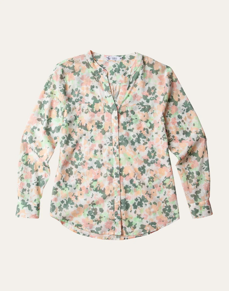 Dylan Gauze Tunic: Cloud Wildflower - FINAL SALE - Image 6