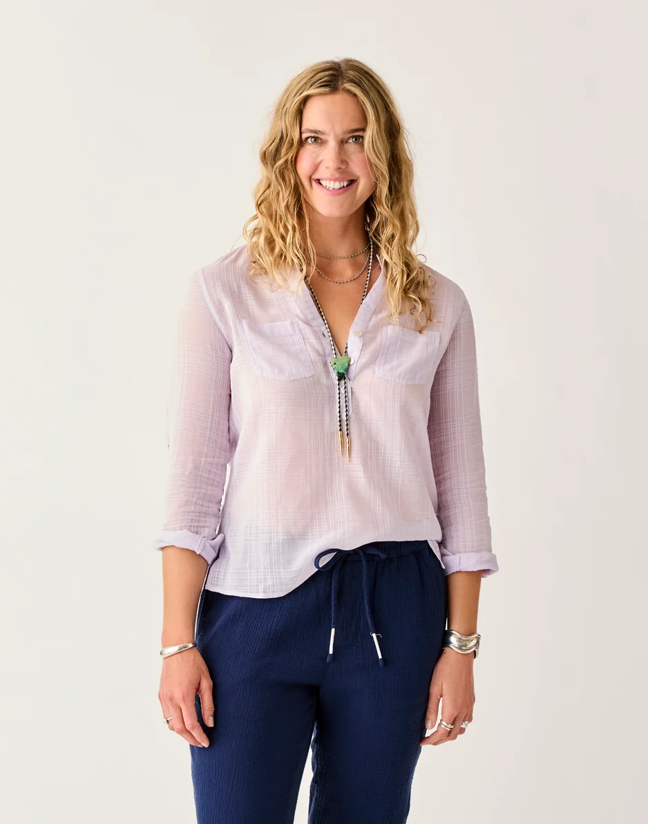 Dylan Textured Shirt: Dawn - FINAL SALE