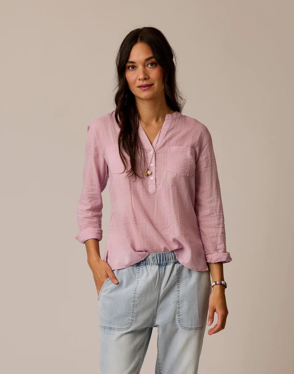 Dylan Textured Shirt: Light Dusk - Image 2
